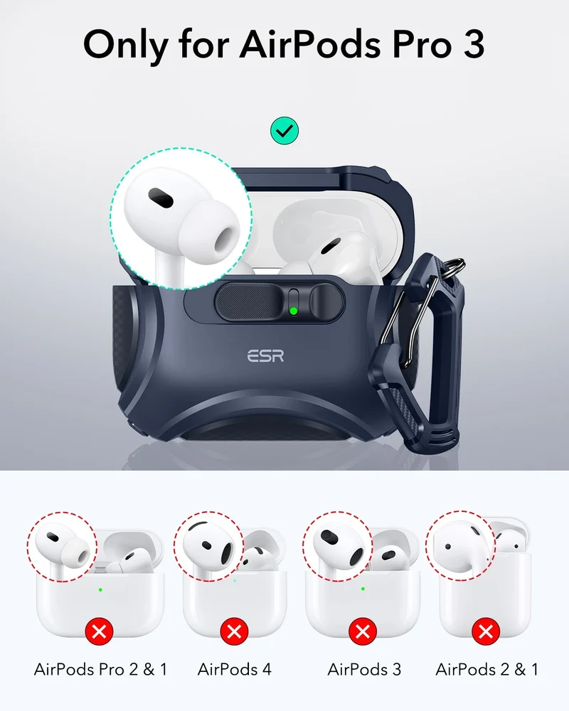 AirPods Pro 3 Cyber FlickLock Magnetic Case - Blue