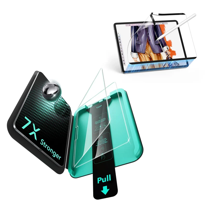 iPad Pro 13" (2025) Paper-Feel Magnetic Screen Protector Set – 1 Paper-Feel + 2 Tempered Glass