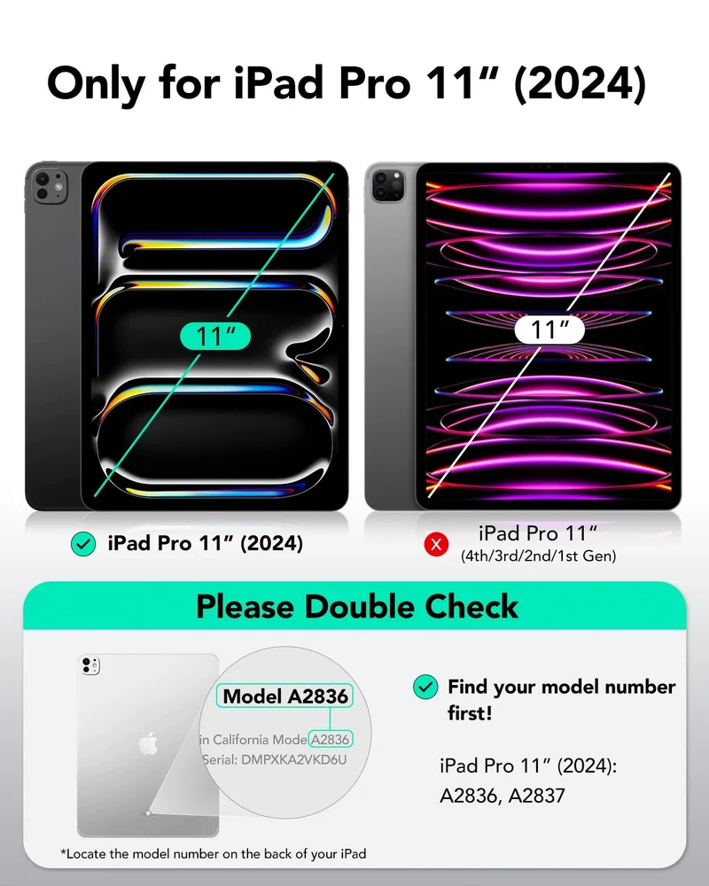iPad Pro 11" (2024) UltraFit Classic Screen Protector – 2 Pack