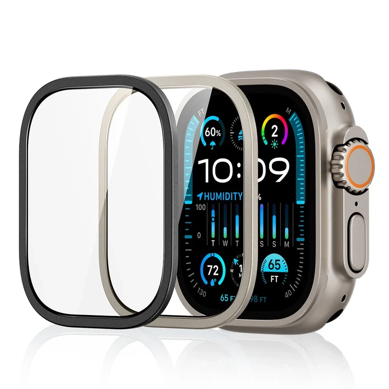 Apple Watch Ultra 3 Armorite Screen Protector - Titanium / Black