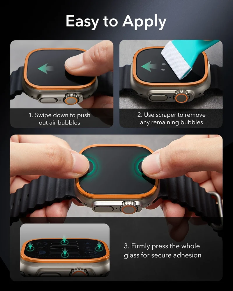 Apple Watch Ultra 3 Armorite Screen Protector - Orange