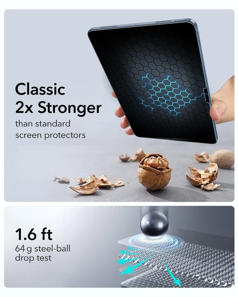 iPad 11" (A16, 2025) Rebound Magnetic Keyboard Case and Paper-Feel Screen Protector Bundle-US Layout-Black
