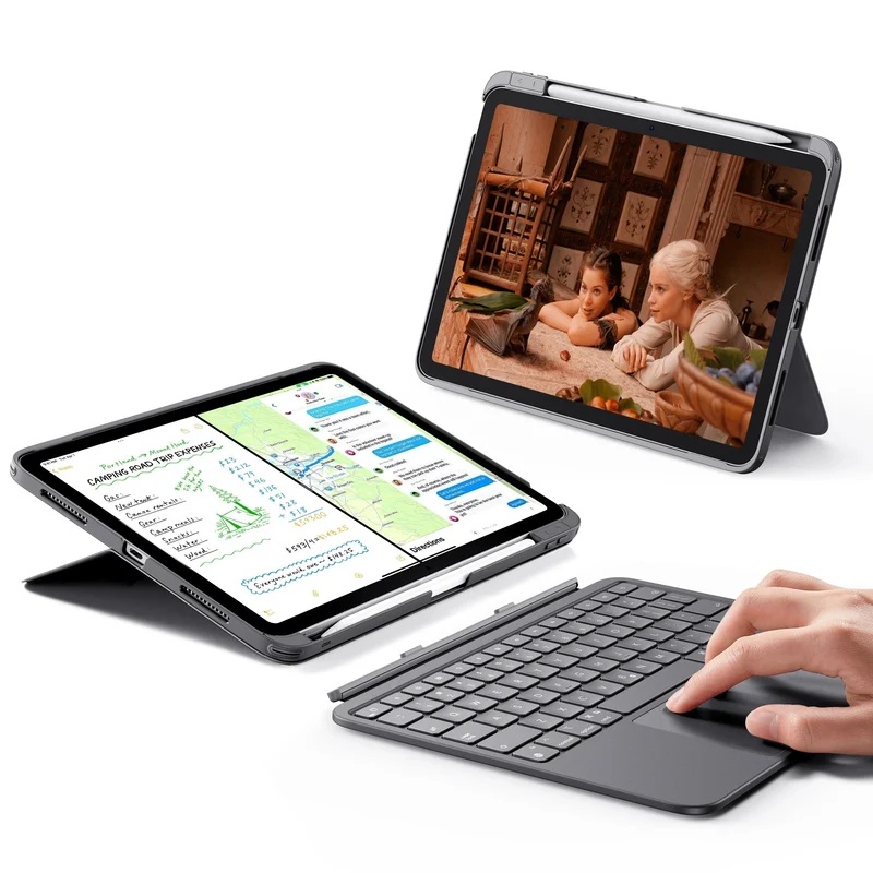 iPad Air 11" (2024) Flex Keyboard Case (Detachable)- US Layout-Dark Gray