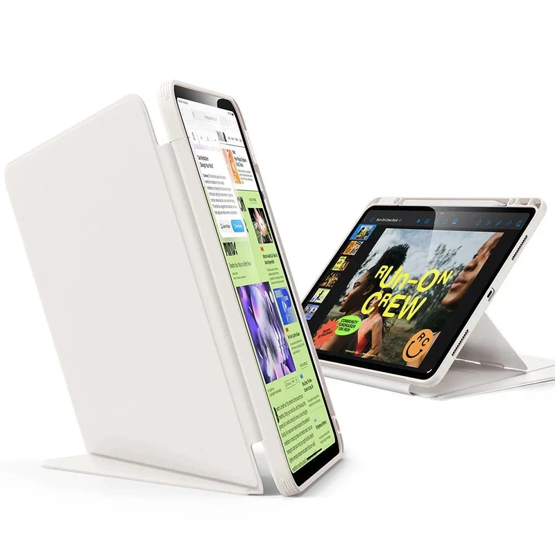 iPad Air 13" (2024) Flip Magnetic Case with Pencil Holder - Starlight