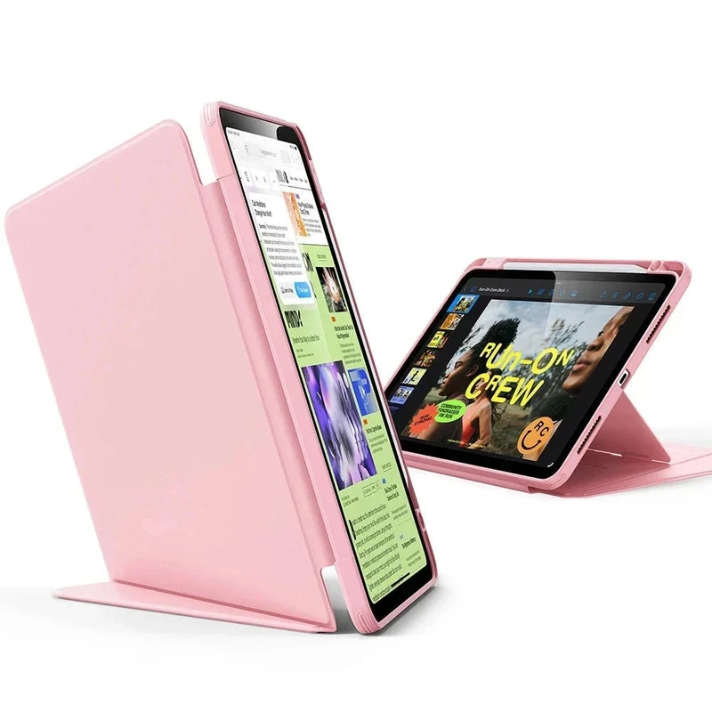 iPad Air 11" (M3) 2025 Bundle Flip Magnetic Case with Geo Digital Pencil - Pink