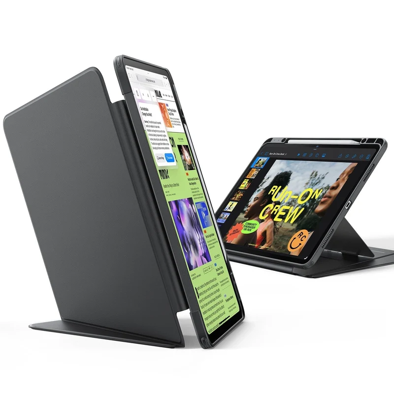iPad Air 11" (M3) 2025 Bundle Flip Magnetic Case with Geo Digital Pencil - Black