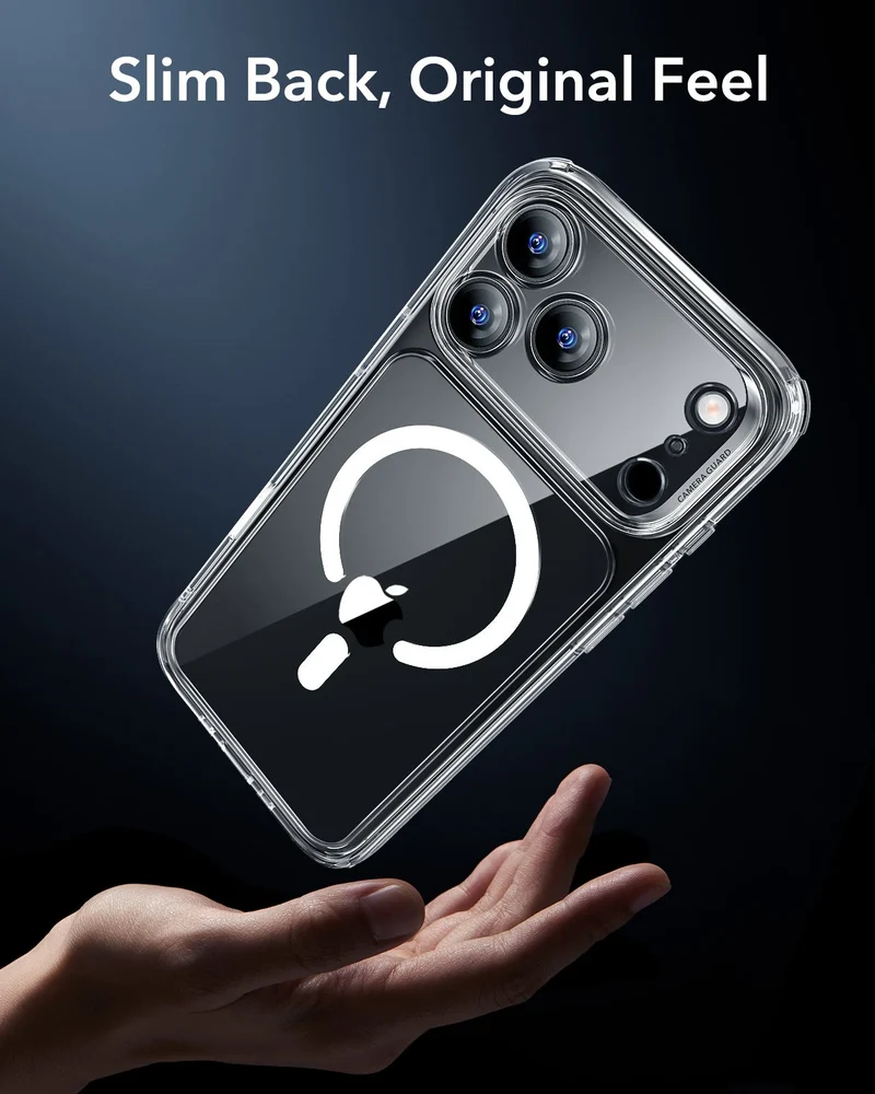 iPhone 17 Pro Max Classic Hybrid Magnetic Case (Camera Control) - Clear