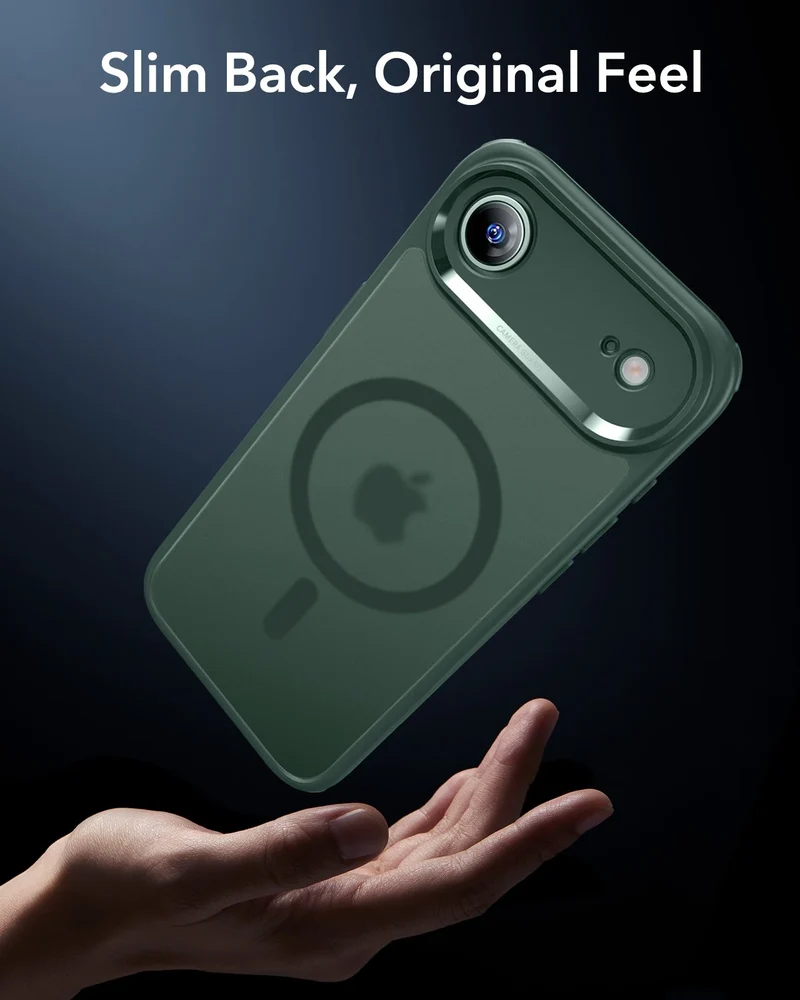iPhone Air Classic Hybrid Magnetic Case (Camera Control) - Frosted Green