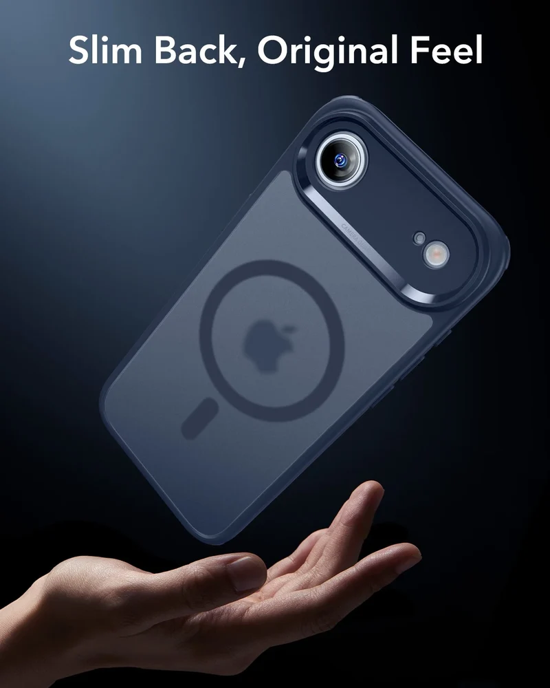 iPhone Air Classic Hybrid Magnetic Case (Camera Control) - Frosted Blue