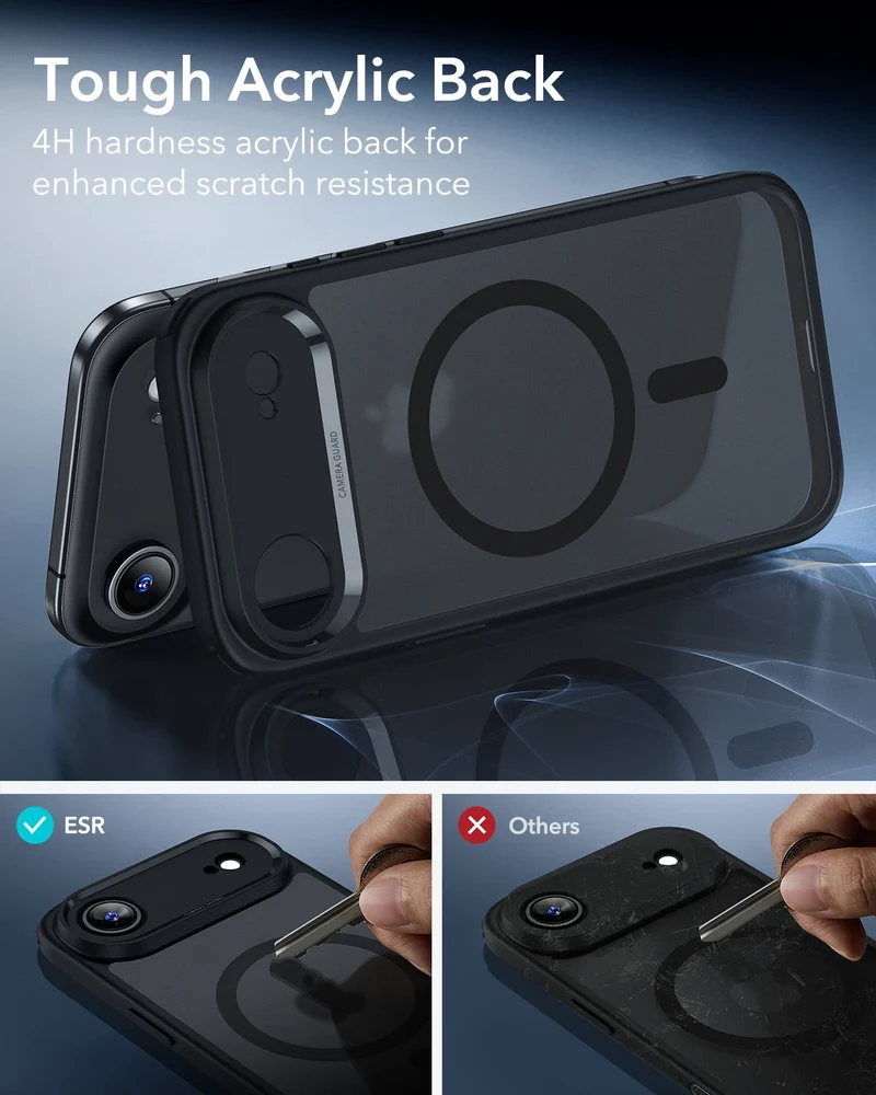 iPhone Air Classic Hybrid Magnetic Case (Camera Control) - Frosted Black