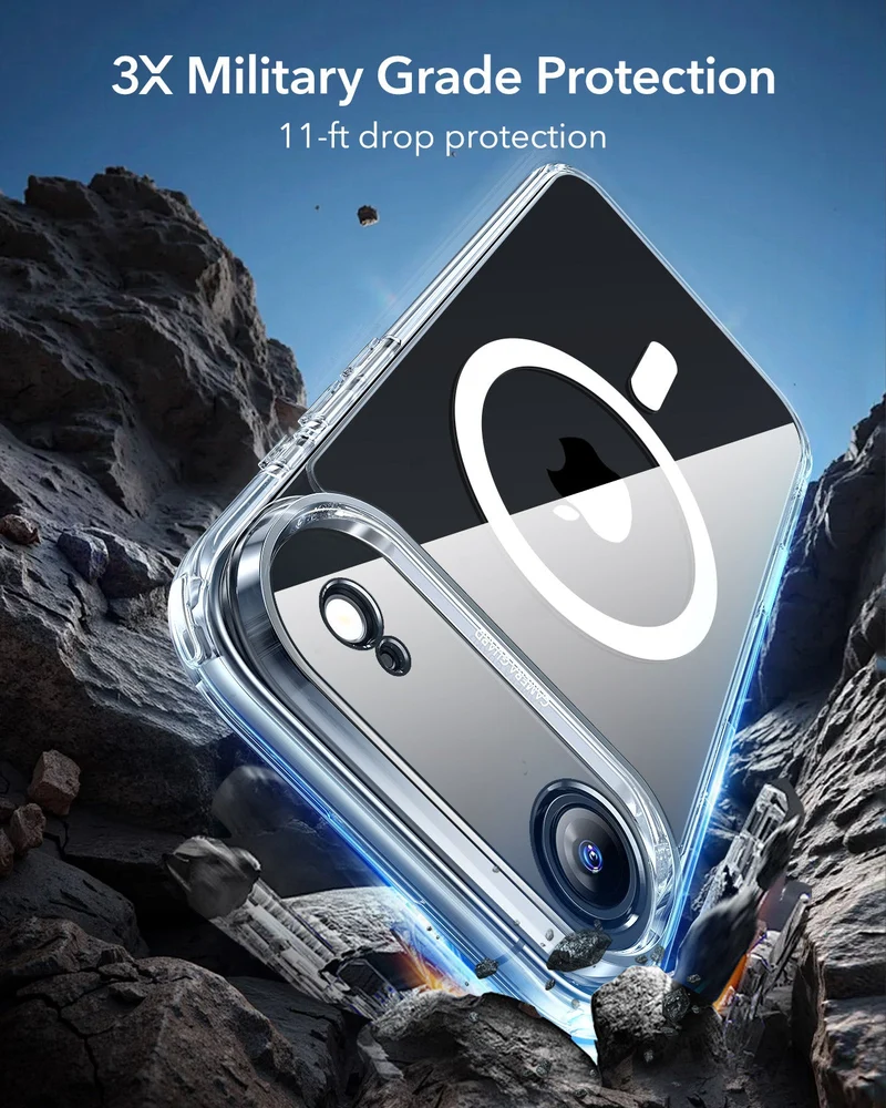 iPhone Air Classic Hybrid Magnetic Case (Camera Control) - Clear