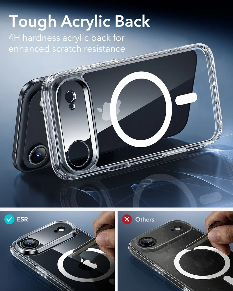iPhone Air Classic Hybrid Magnetic Case (Camera Control) - Clear