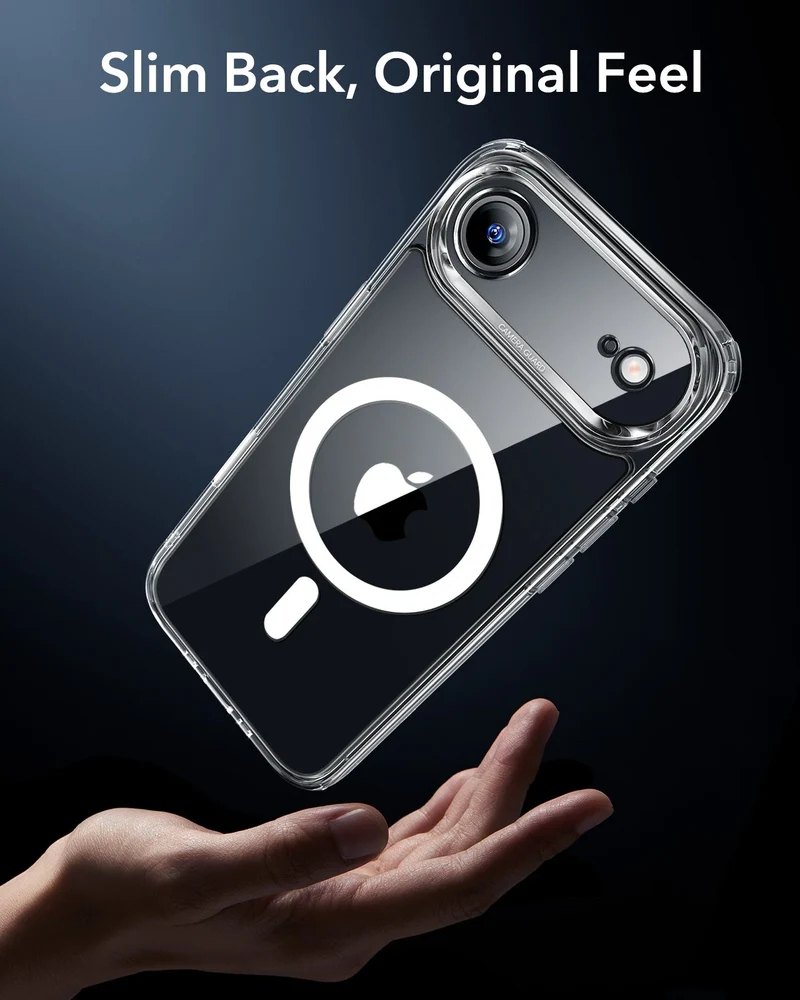 iPhone Air Classic Hybrid Magnetic Case (Camera Control) - Clear