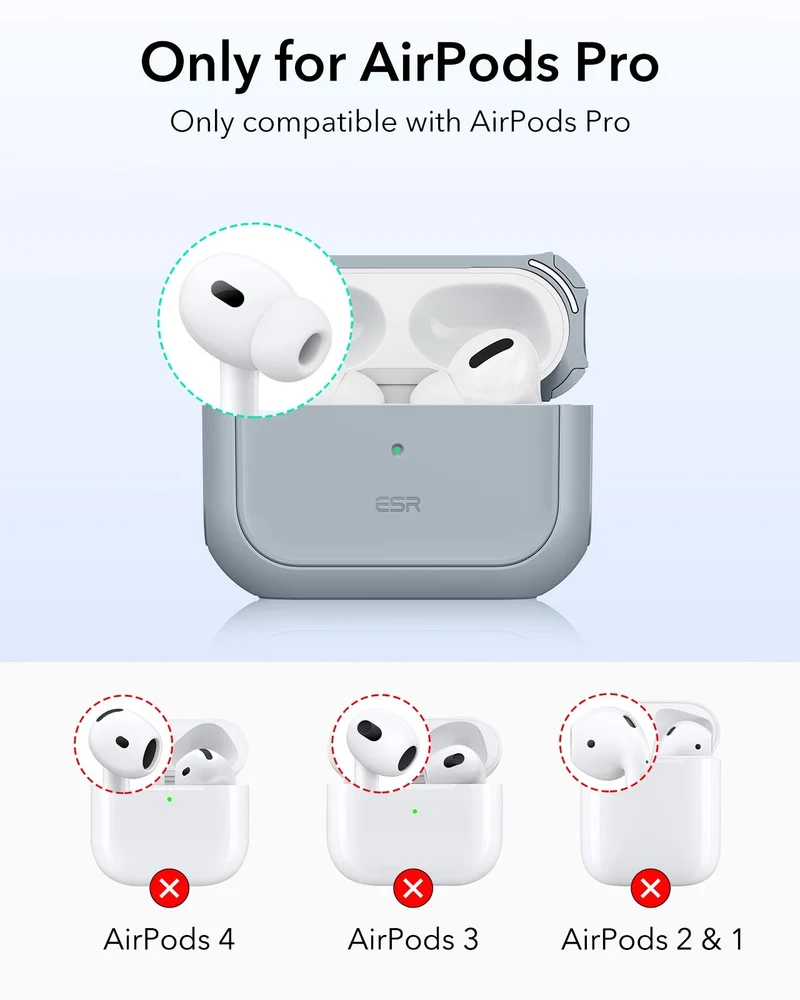AirPods Pro (2023/2022/2019) Orbit Hybrid Case (HaloLock) - Gray