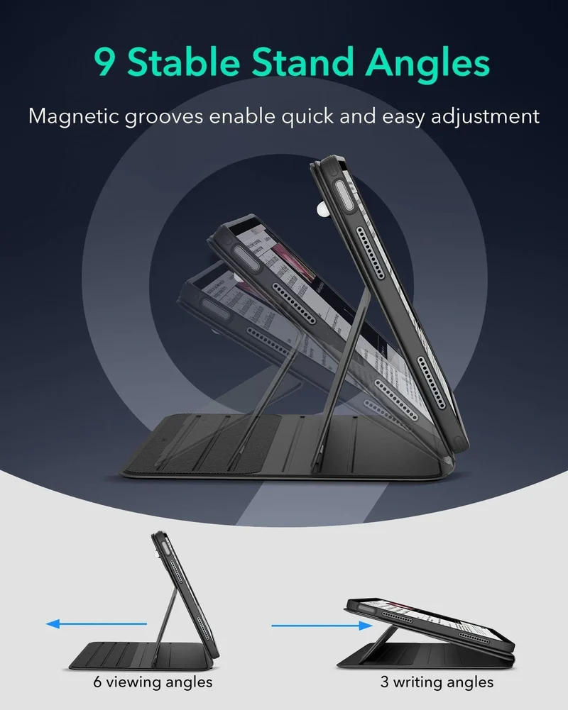 iPad Air 13" (M2) 2024 Bundle Shift Magnetic Case with Geo Digital Pencil - Black