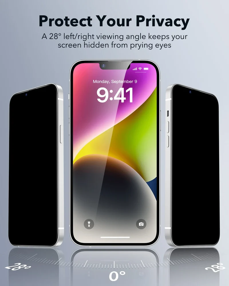 iPhone 14 Plus/13 Pro Max UltraFit Classic Privacy Screen Protector - 3 Pack