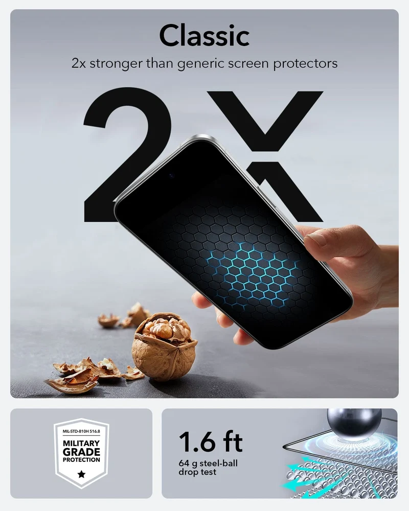 iPhone 16 Pro UltraFit Classic Screen Protector -3 Pack