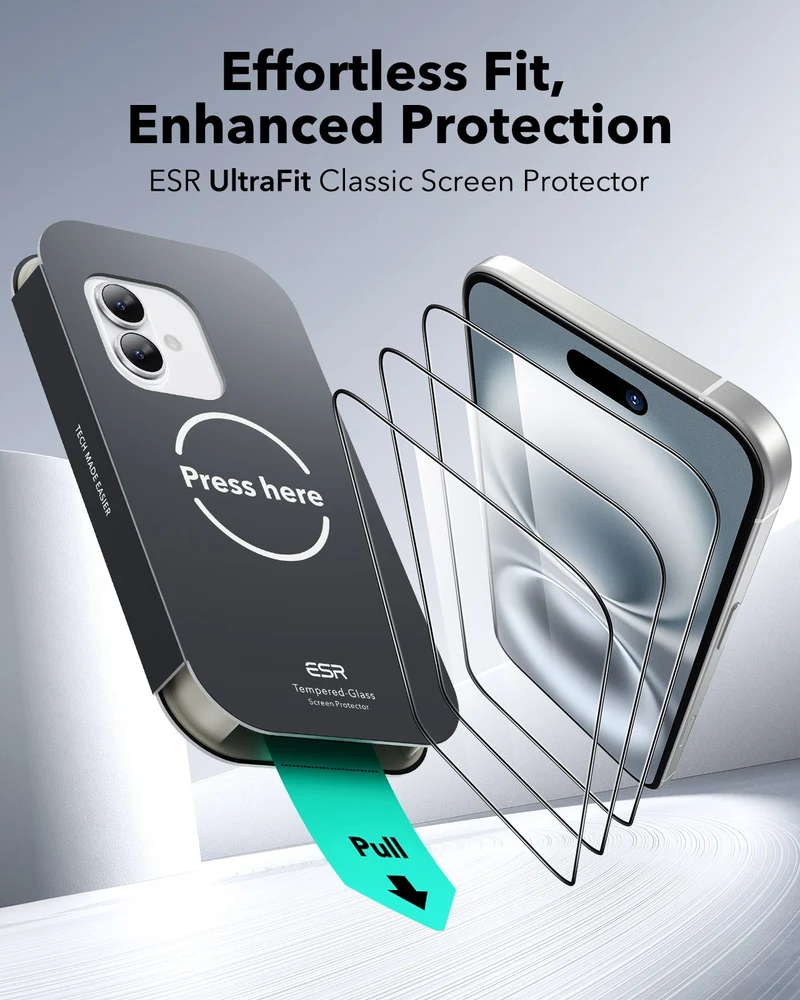 iPhone 16/15 UltraFit Classic Screen Protector -3 Pack