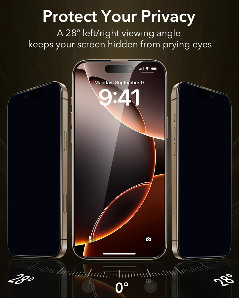 iPhone 16 Pro Max UltraFit Armorite®️ Pro Privacy Screen Protector - 3 Pack
