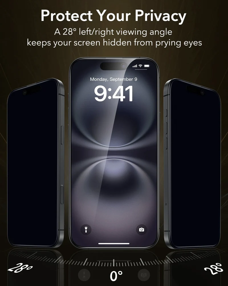 iPhone 16 / 15 UltraFit Armorite®️ Pro Privacy Screen Protector - 3 Pack
