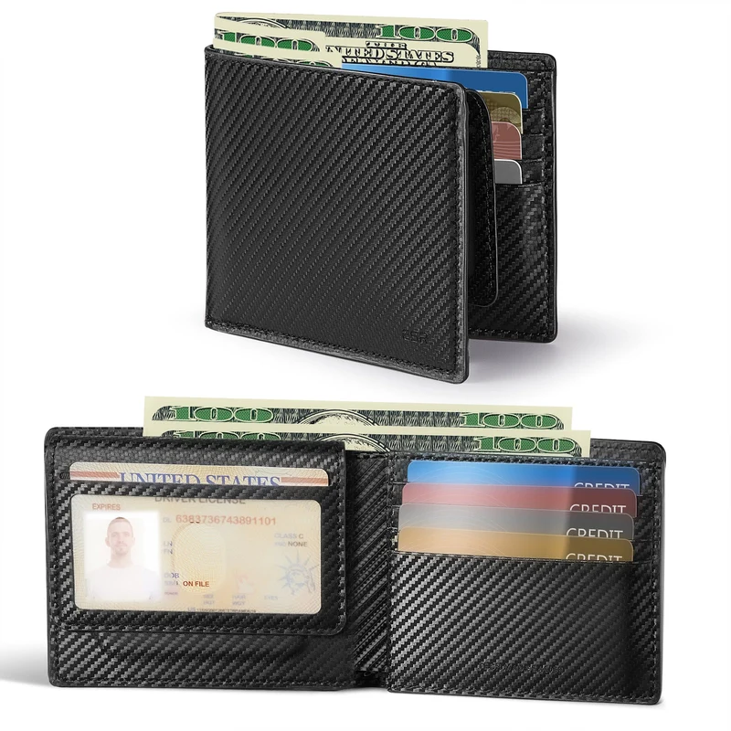 Geo Wallet with Find My - Black Carbon Fiber
