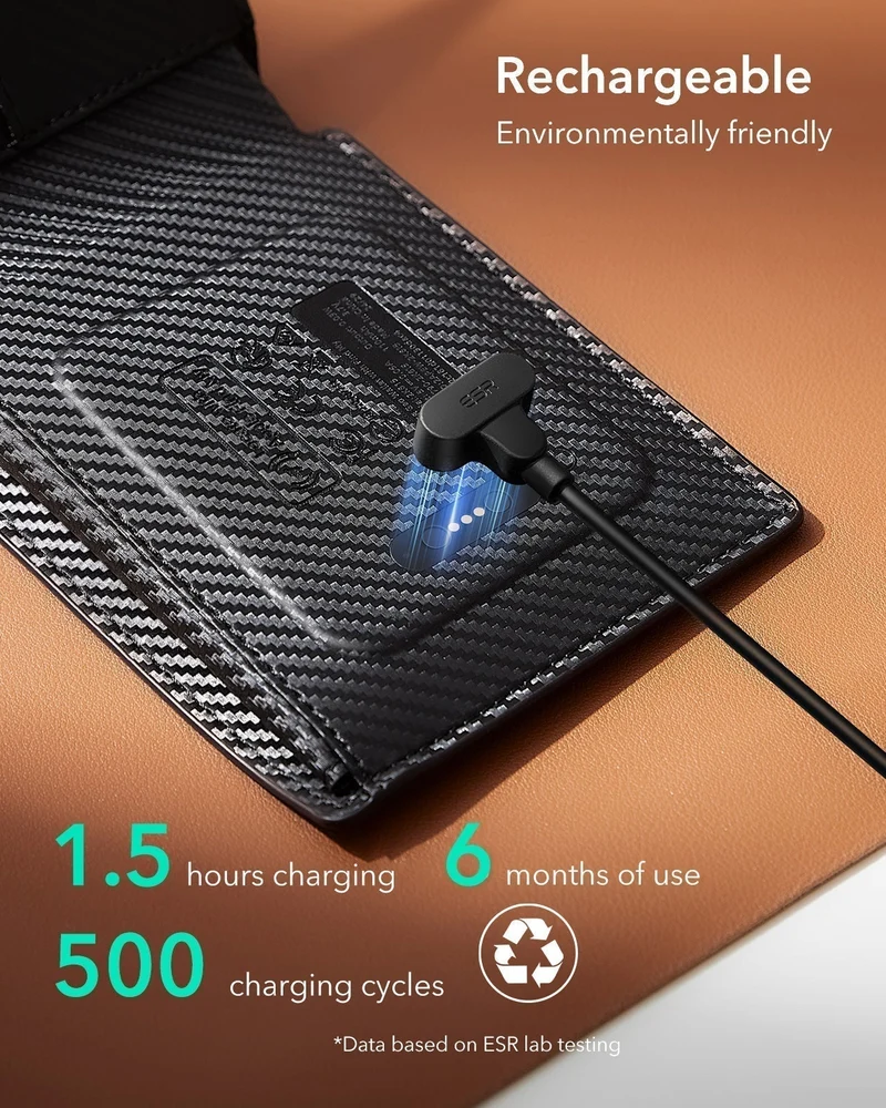 Geo Wallet with Find My - Black Carbon Fiber