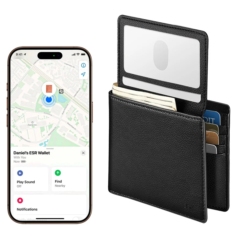 Geo Wallet with Find My - Twilight Black