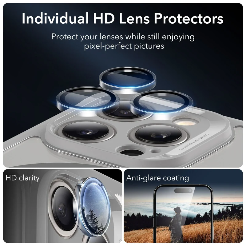 iPhone 15 Pro Armor Tough Case (HaloLock) - Clear Grey