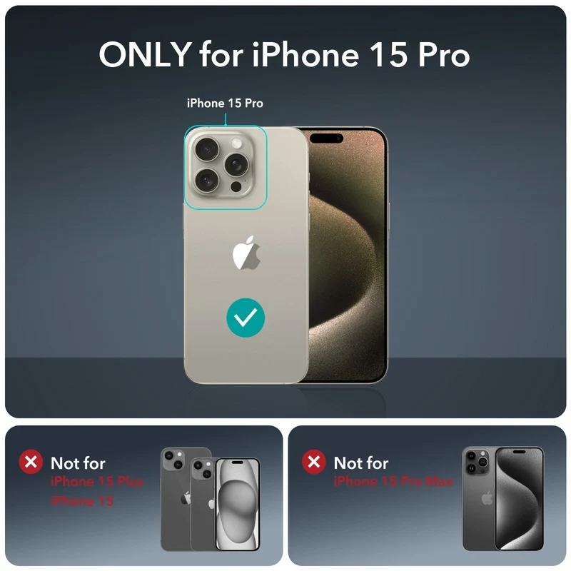 iPhone 15 Pro Armor Tough Case (HaloLock) - Clear Grey