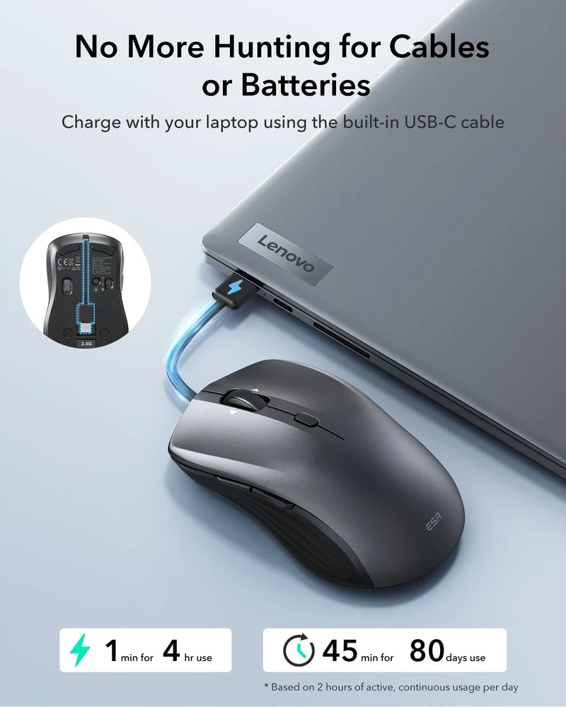 ESR MagMouse™ Wireless Mouse - Black
