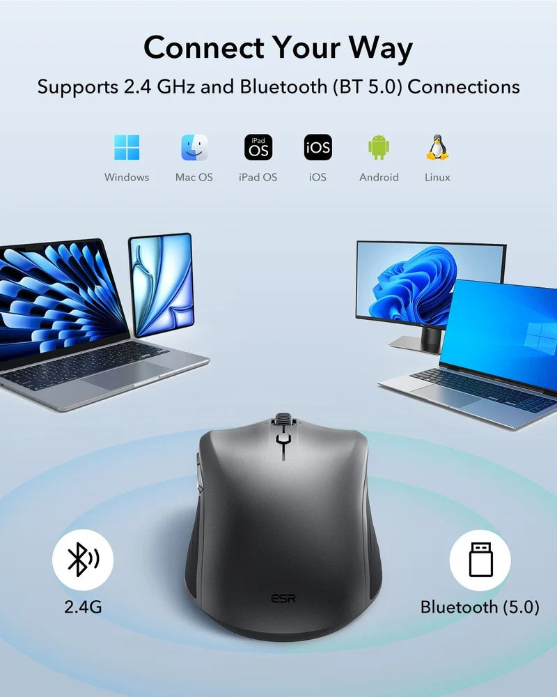 ESR MagMouse™ Wireless Mouse - Black