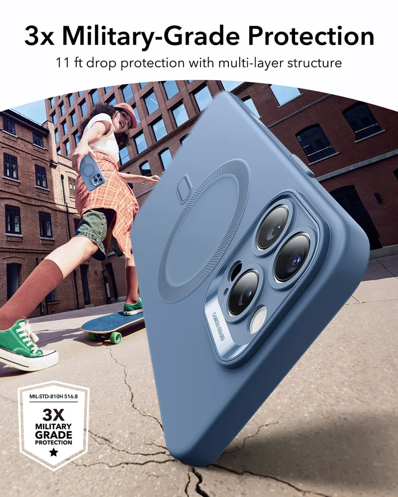 iPhone 16 Pro Max Cloud Soft Magnetic Case (Camera Control) - Light Blue