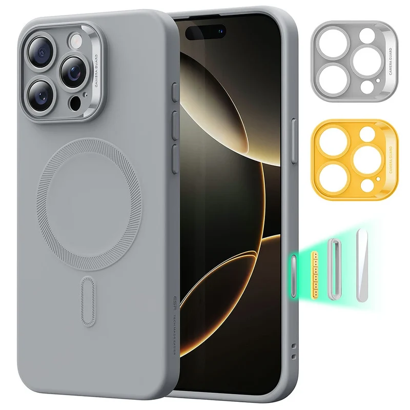 iPhone 16 Pro Max Cloud Soft Magnetic Case (Camera Control) - Grey