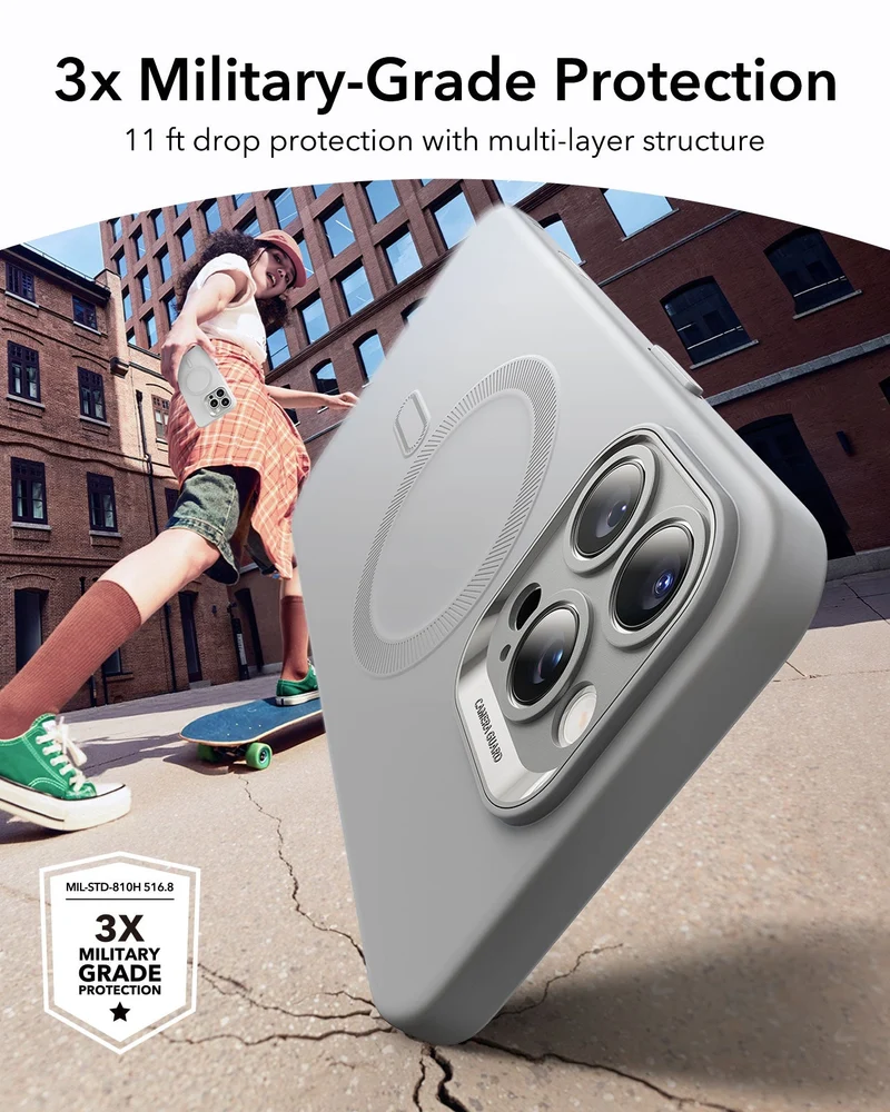 iPhone 16 Pro Max Cloud Soft Magnetic Case (Camera Control) - Grey