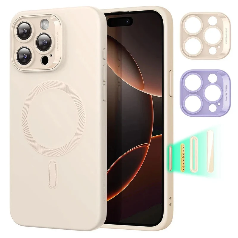 iPhone 16 Pro Cloud Soft Magnetic Case (Camera Control) - Light Tan