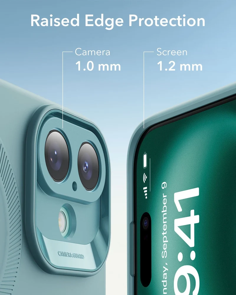 iPhone 16 Plus Cloud Soft Magnetic Case (Camera Control) - Teal