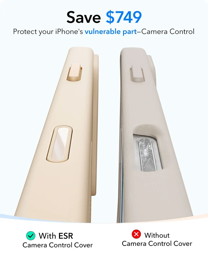 iPhone 16 Plus Cloud Soft Magnetic Case (Camera Control) - Light Tan