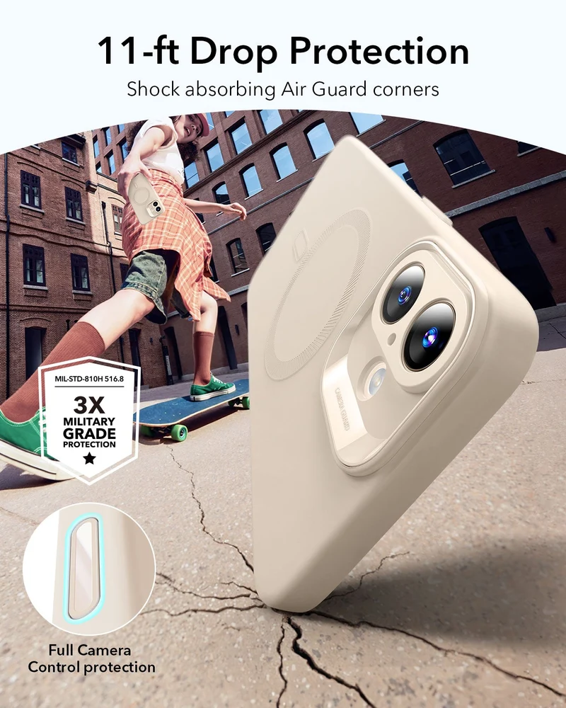 iPhone 16 Plus Cloud Soft Magnetic Case (Camera Control) - Light Tan