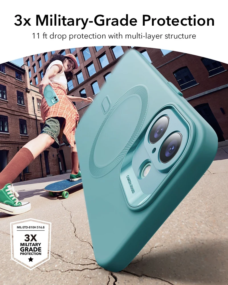 iPhone 16 Cloud Soft Magnetic Case (Camera Control) - Teal