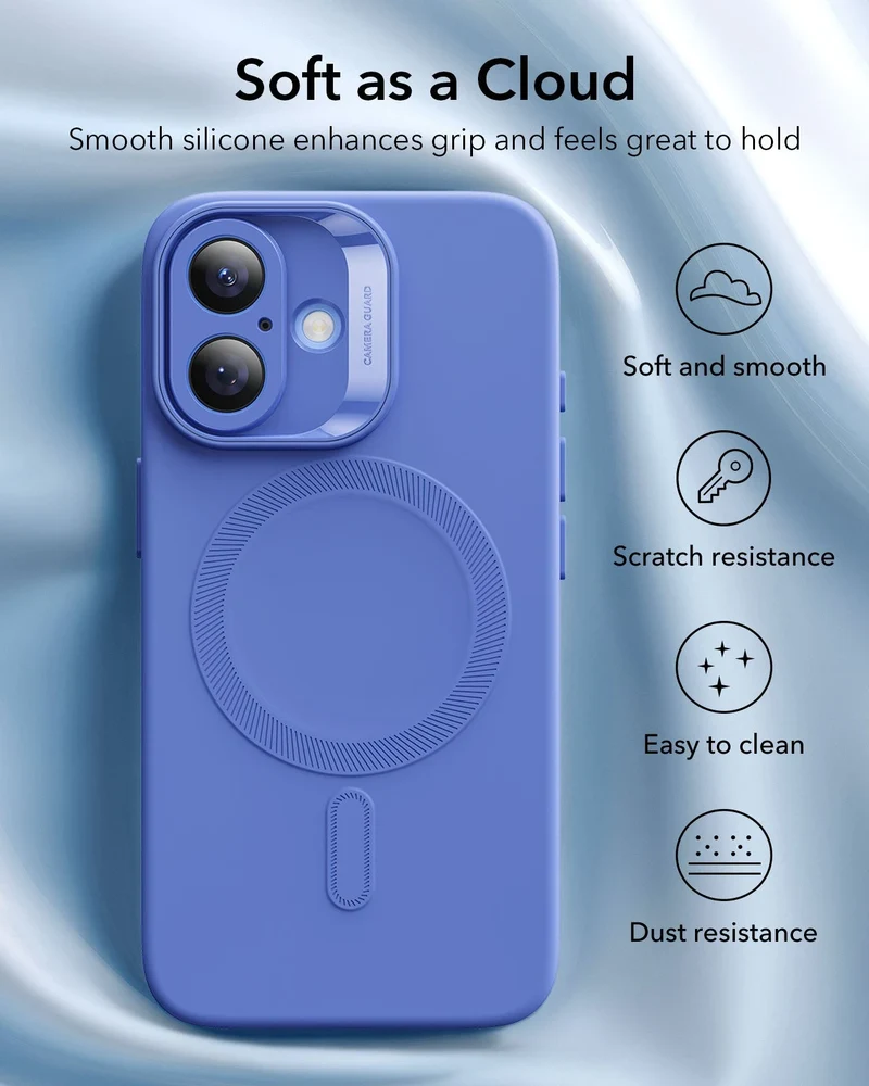 iPhone 16 Cloud Soft Magnetic Case (Camera Control) - Ultramarine