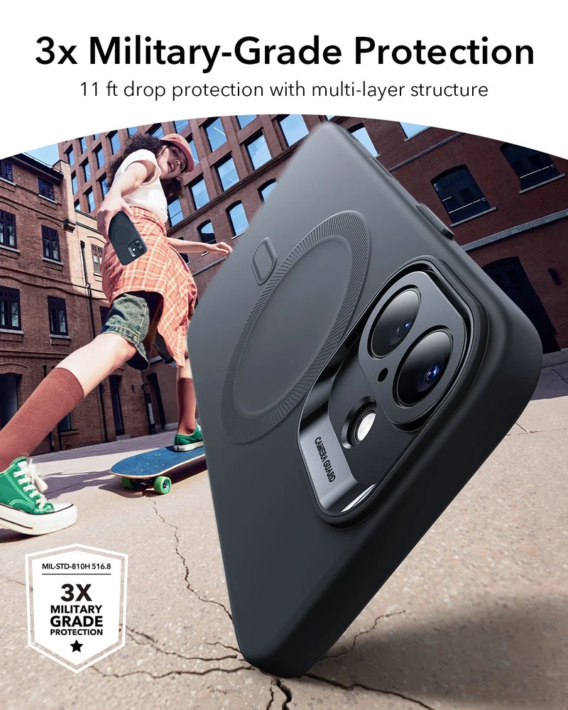 iPhone 16 Cloud Soft Magnetic Case (Camera Control) - Black