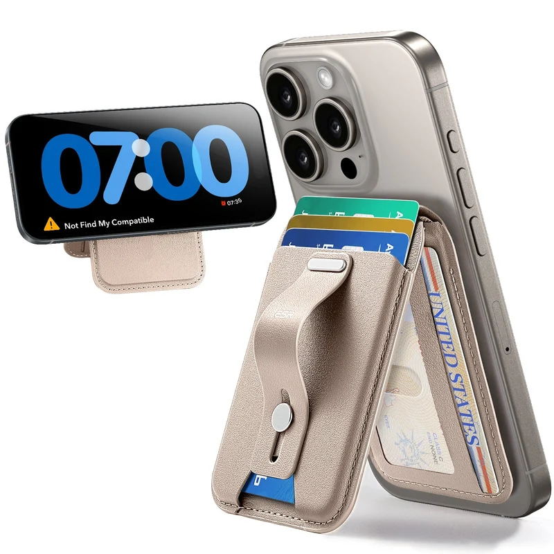 Grip Wallet Stand (HaloLock) - Desert Titanium