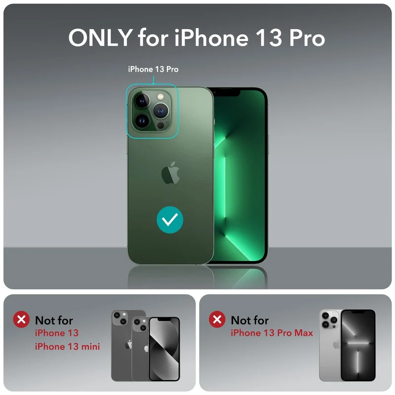 iPhone 13 Pro Classic Hybrid Case (HaloLock) - Clear Green