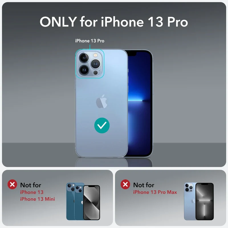 iPhone 13 Pro Classic Hybrid Case (HaloLock) - Clear Blue