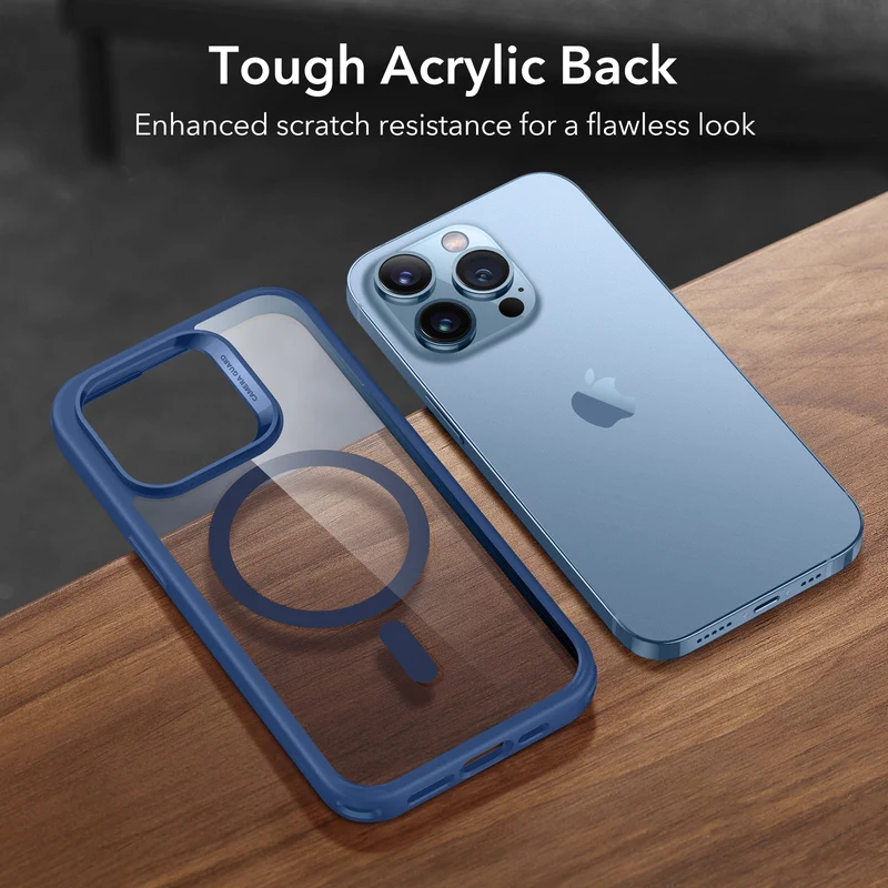 iPhone 13 Pro Classic Hybrid Case (HaloLock) - Clear Blue