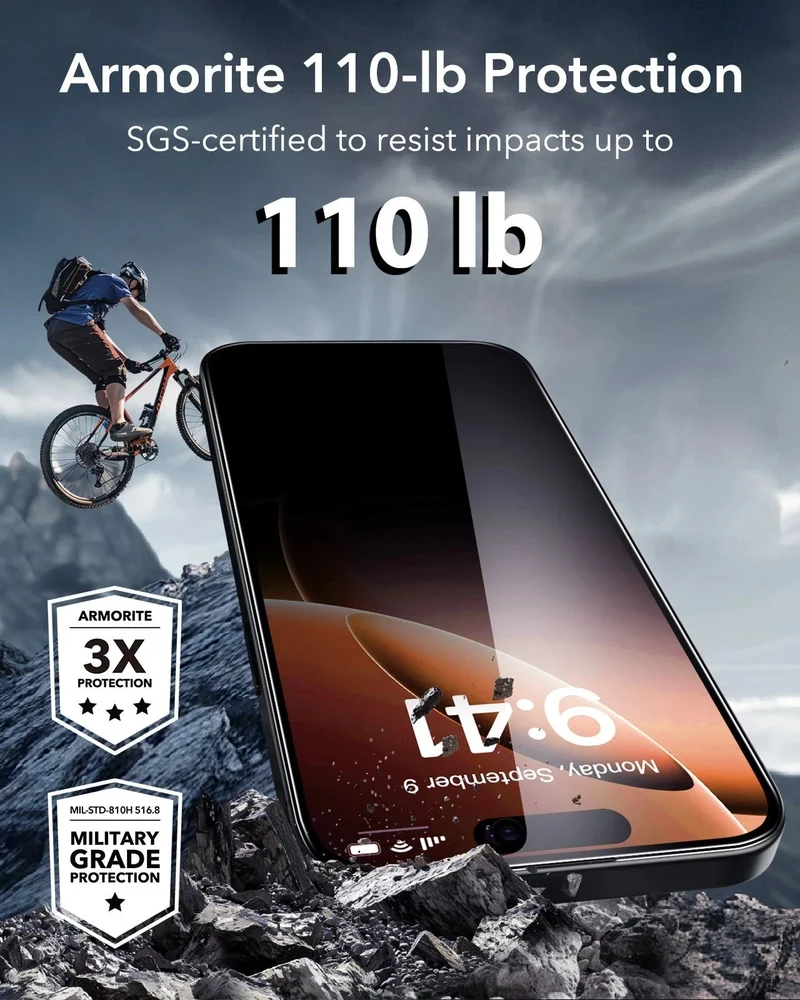 iPhone 16 Pro UltraFit Armorite Privacy Screen Protector - 3 Pack