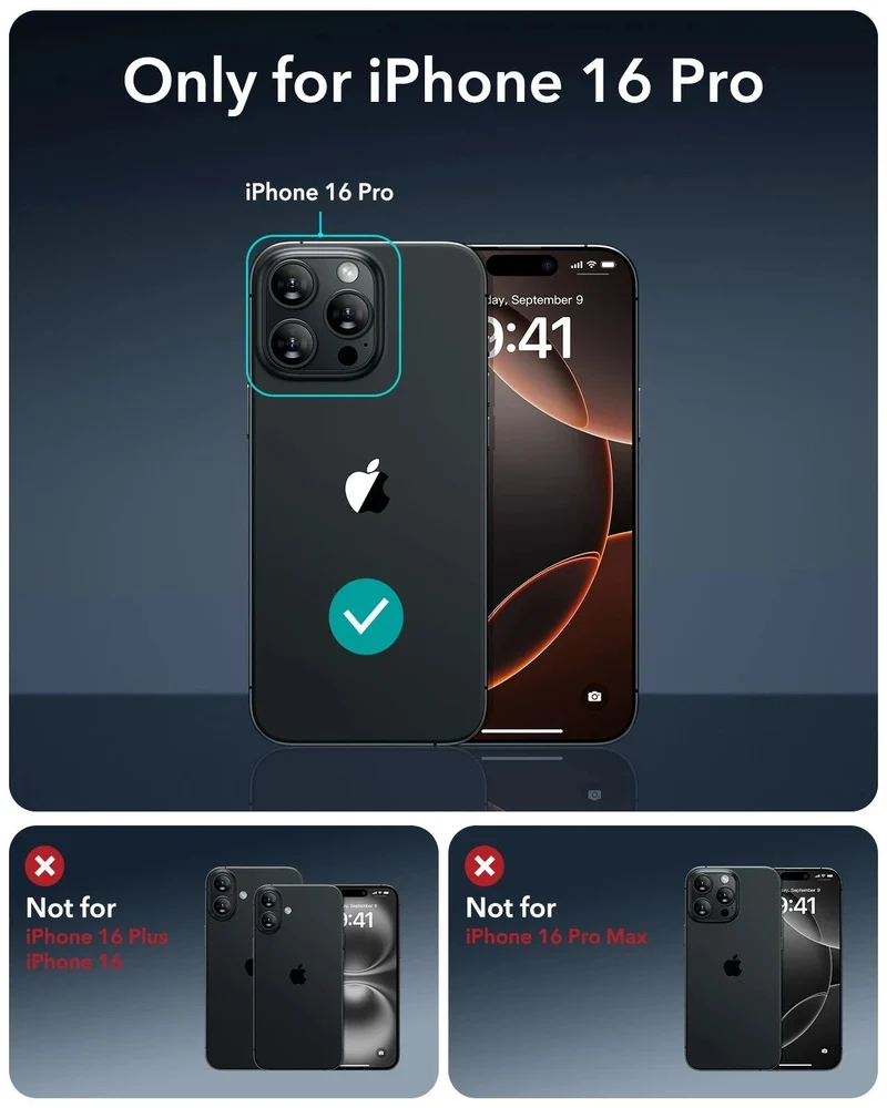 iPhone 16 Pro UltraFit Armorite Privacy Screen Protector - 3 Pack