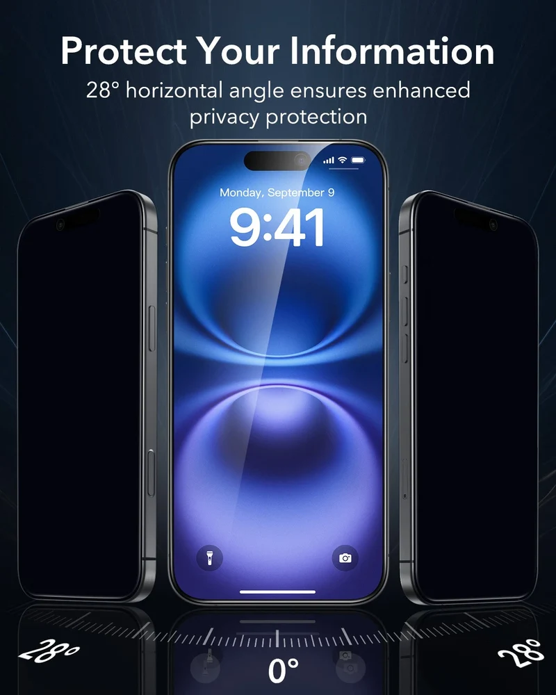 iPhone 16/15 UltraFit Armorite Privacy Screen Protector - 3 Pack