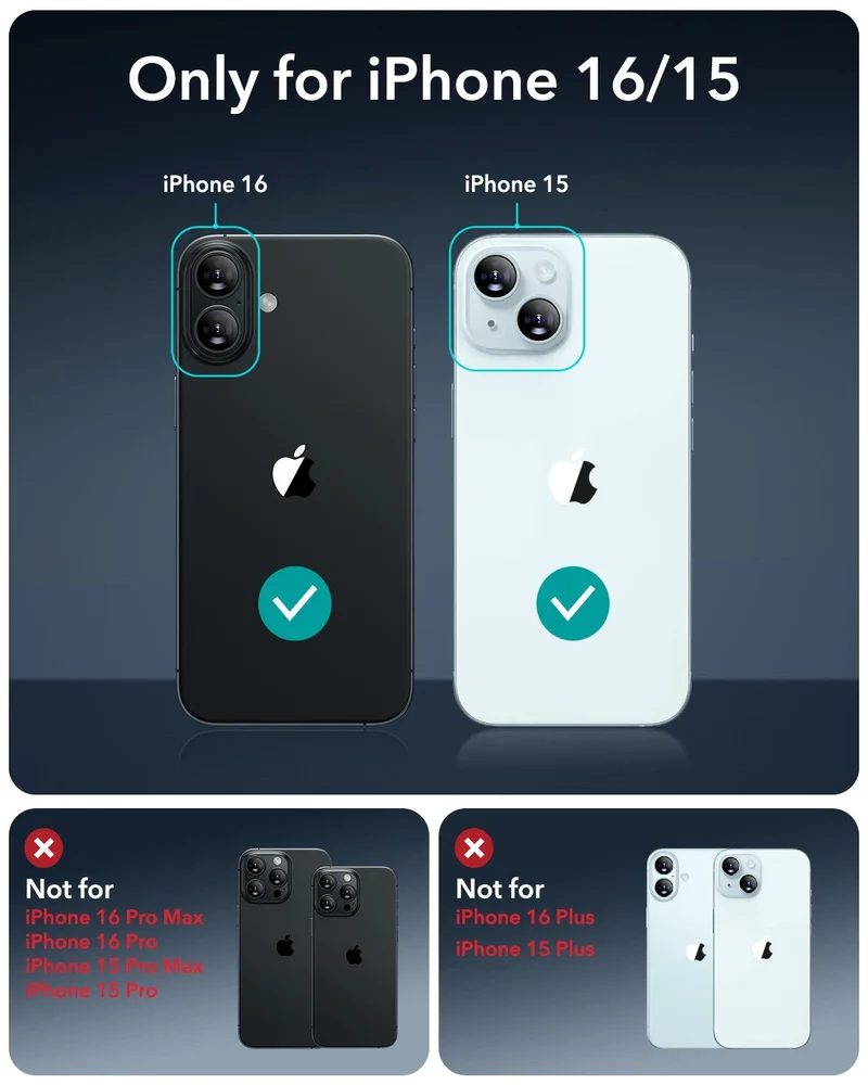 iPhone 16/15 UltraFit Armorite Privacy Screen Protector - 3 Pack