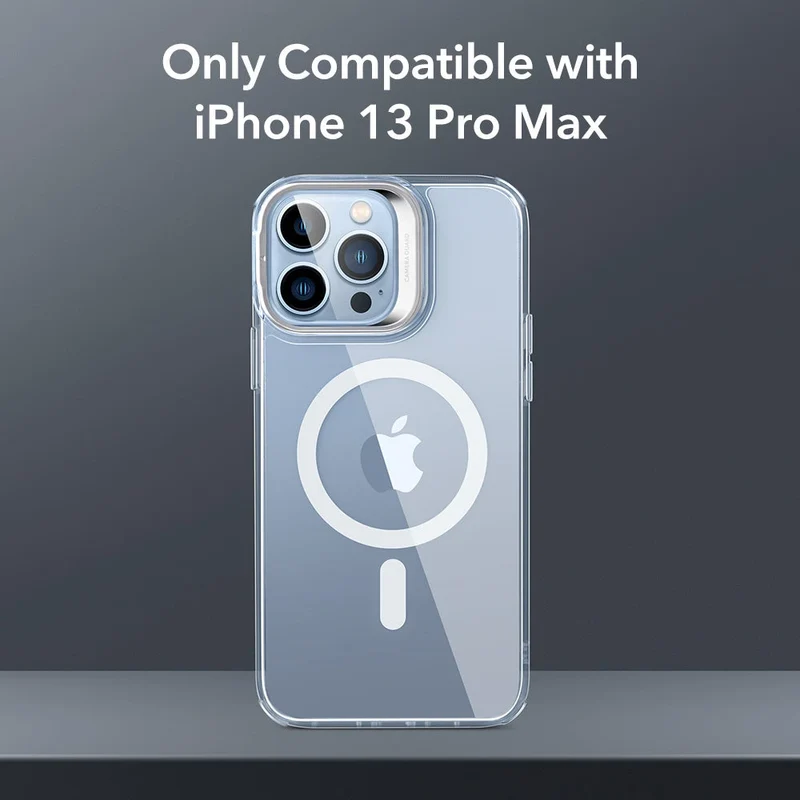 iPhone 13 Pro Max Classic Hybrid Case with Stash Stand (HaloLock) - Clear